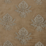 CASABELLA - Marvelous Gold Green Hand-Made FULLY-LINED Velvet-Wool Crewel Curtain