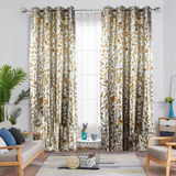 Beautiful Silk Dupion FULLY-LINED Crewel Curtain-Hand-Embroidered Crewel Curtain- Silk Dupion Crewel Fabric- Silk Crewel Curtain