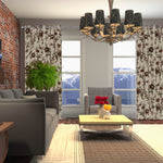 Premium Quality Elegant Cream Cotton Duck Hand-Embroidery FULLY-LINED Crewel Curtain